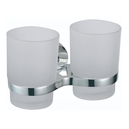 Стакан для ванной комнаты двойной Savol S-008768, хром