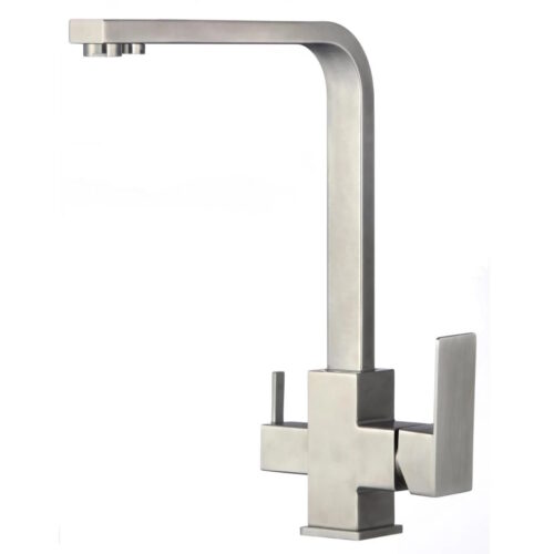 Смеситель для кухни с подключением к фильтру Fmark FS0362, сатин