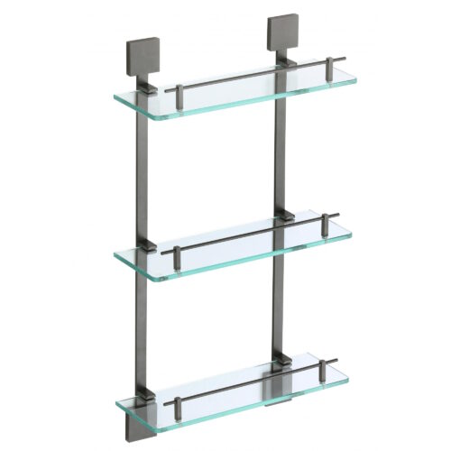 Полка стеклянная Savol S-06522Q-3, графит