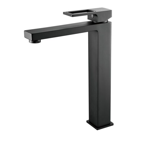 Смеситель для раковины высокий Raffine F1196H, черный