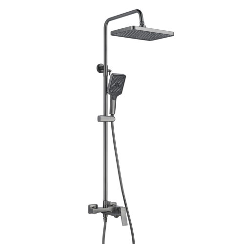 Душевая система Shevanik S4436T, оружейная сталь