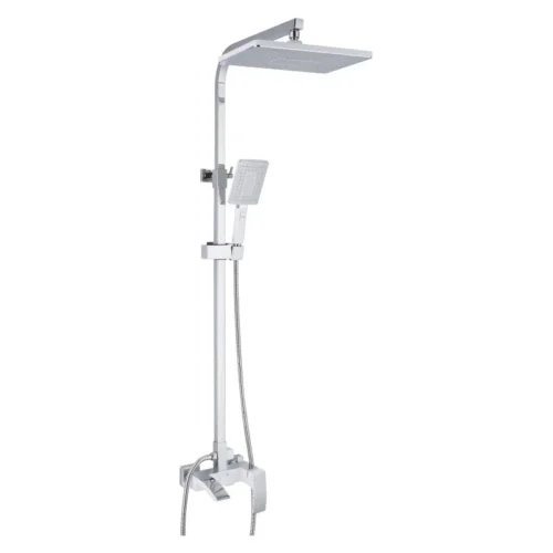 Душевая система Rose R1536F, белый/хром