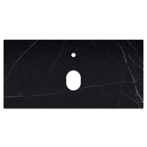 Столешница La Fenice Granite Black Olive Light Lappato Terra 100 см, черная