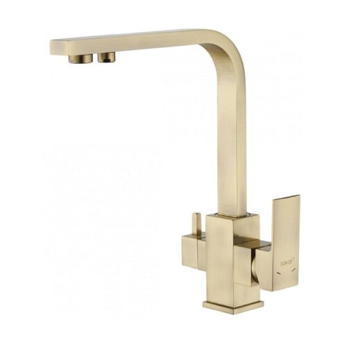 Смеситель для кухни с подключением к фильтру Savol S-L1807C, бронза