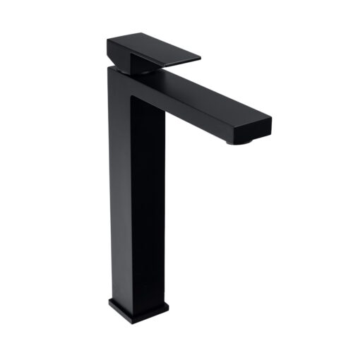 Смеситель для раковины высокий FILARETE Fing FL6040BL, черный