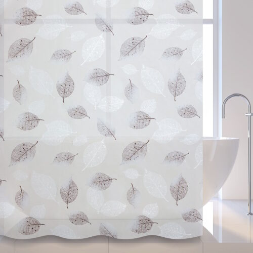 Штора для ванной комнаты Savol S-8PEVA08, листья