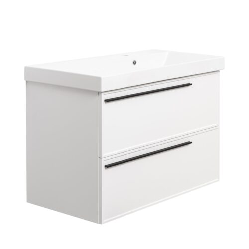Тумба под раковину подвесная La Fenice Elba TWIN FNC-01-ELB-B-90-2, белая