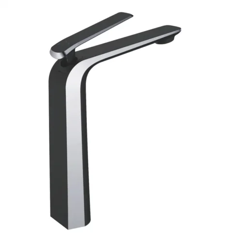 Смеситель для раковины высокий Rose R13H R1311H, черный