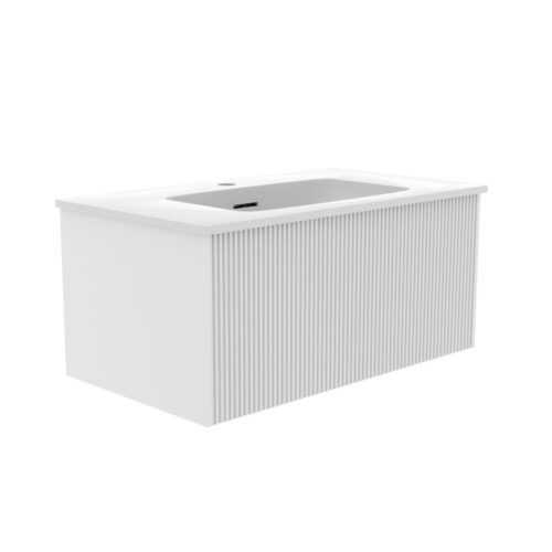 Тумба под раковину подвесная La Fenice Terra FNC-01-TER-B-80, белая