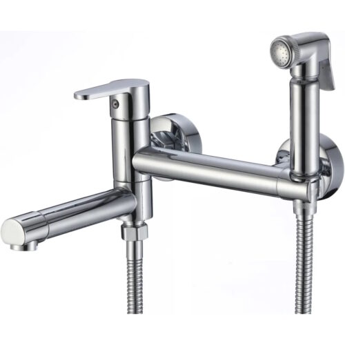 Гигиенический душ со смесителем и изливом Savol S-FXQ010, хром