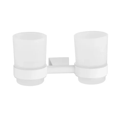 Стакан для ванной комнаты двойной Shevanik SG5722C, белый