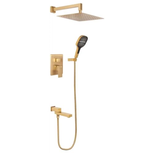 Душевая система встраиваемая Hansberge H6075MG, матовое золото