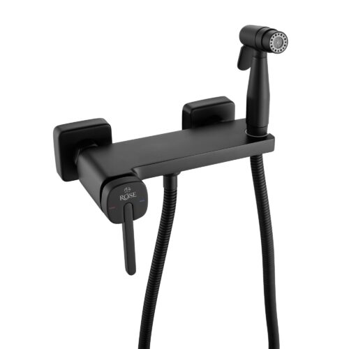 Гигиенический душ со смесителем Rose R315H, черный
