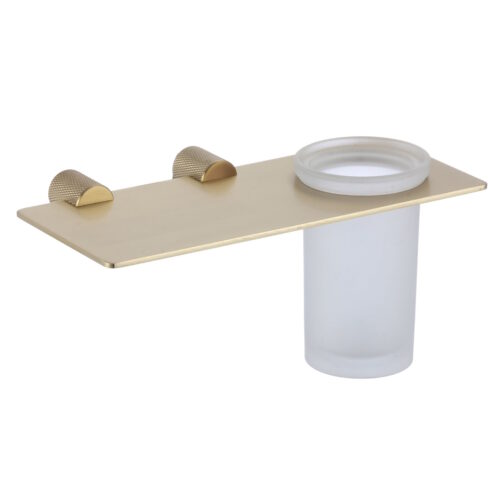 Стакан для ванной комнаты Savol S-002158C, матовое золото