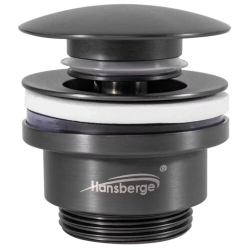 Донный клапан для раковины Hansberge H107BG, графит