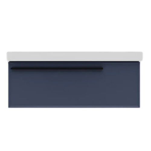 Тумба под раковину подвесная La Fenice Elba FNC-01-ELB-BG-100, синяя