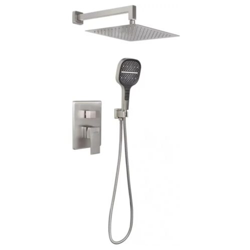 Душевая система встраиваемая (без излива) Hansberge H6070NK, никель