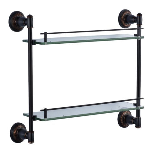 Полка стеклянная Savol S-006622H, черный