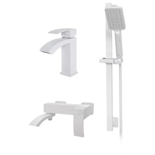 Набор для ванны 3 в 1 Hansberge H7077WW, белый