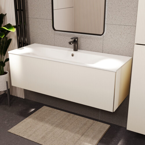 Тумба с раковиной подвесная (120см) Terminus Euromix EUR101201900101OSL, айвори