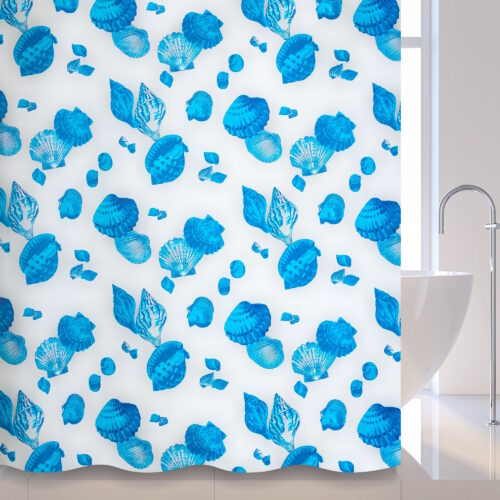 Штора для ванной комнаты Savol S-01718D, ракушки