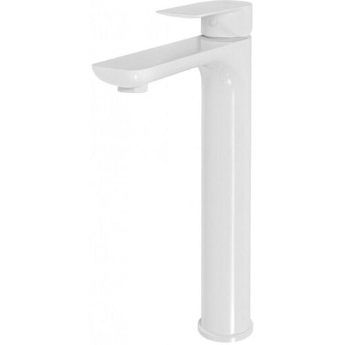 Смеситель для раковины высокий Hansberge H2099WW, белый