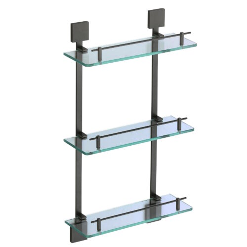 Полка стеклянная Savol S-06522H-3, черный