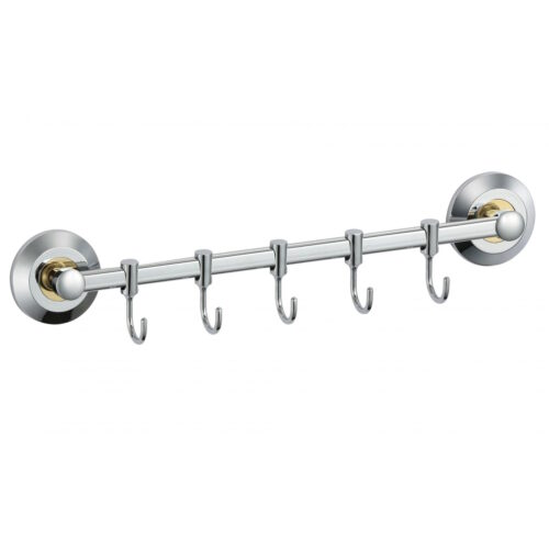 Планка с крючками Savol S-007175, хром