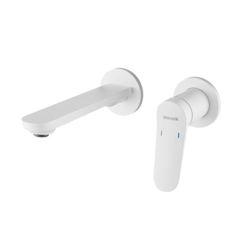 Смеситель для раковины встраиваемый Shevanik S4341C, белый