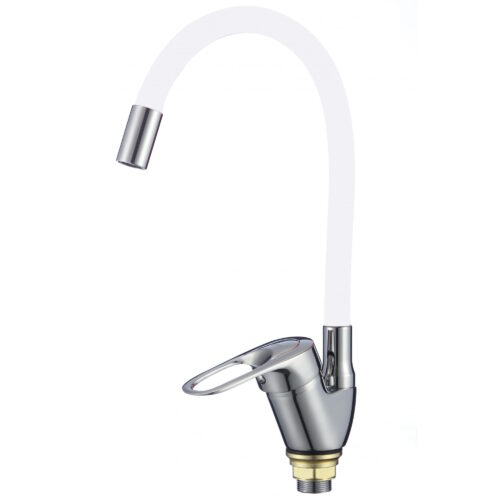 Смеситель для кухни с гибким изливом Fmark FM4104-02, хром