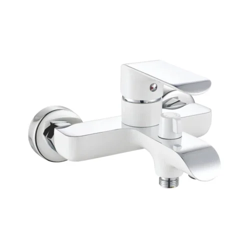 Смеситель для ванны Rose R2102F, белый/хром