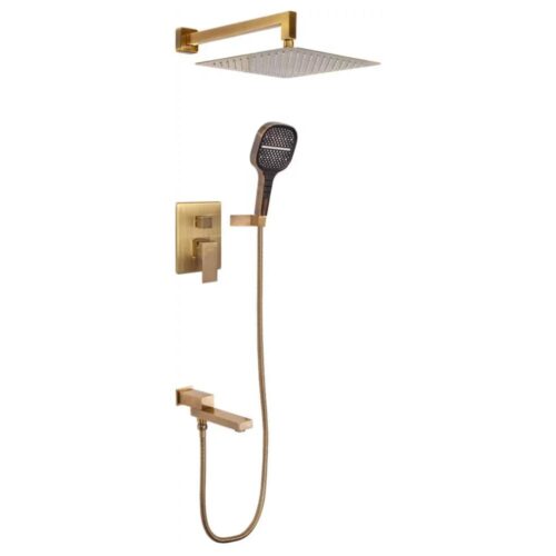Душевая система встраиваемая Hansberge H6075BR, бронза