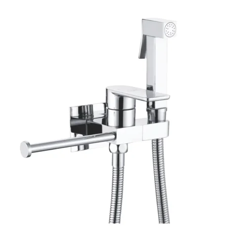 Гигиенический душ со смесителем Rose R307, хром