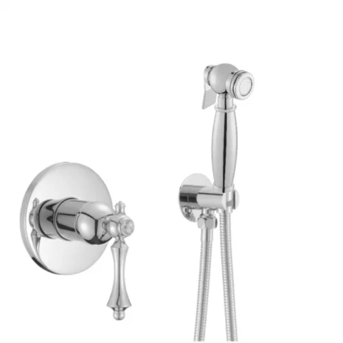 Гигиенический душ со смесителем Rose R0105, хром