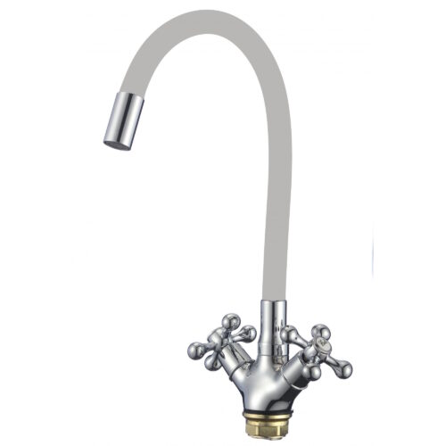 Смеситель для кухни с гибким изливом Fmark FM4319-04, хром