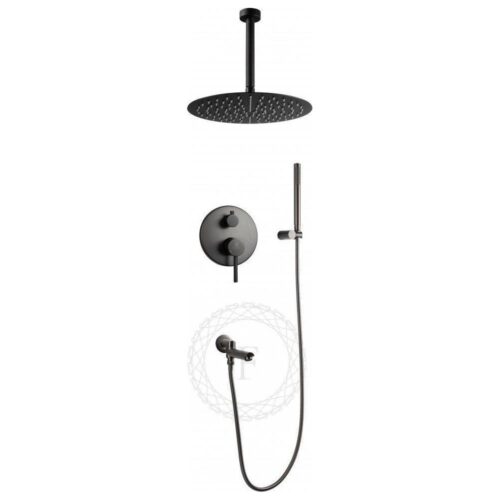 Душевая система встраиваемая FILARETE Roun FL1022BG, графит