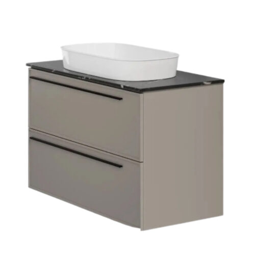 Тумба под раковину подвесная La Fenice Elba TWIN FNC-01-ELB-C-80-2, бежевая