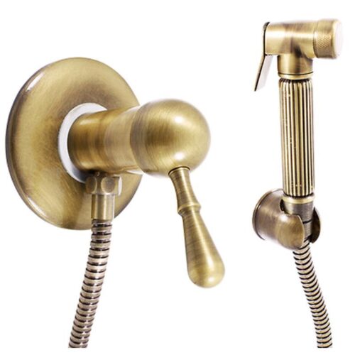 Гигиенический душ со смесителем Rav Slezak LABE L047SM, бронза