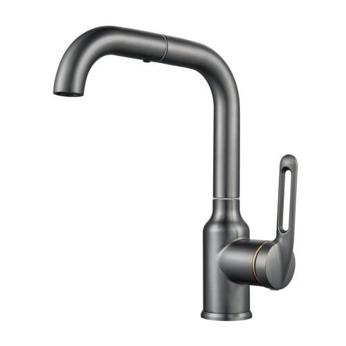 Смеситель для раковины Raffine F201T, оружейная сталь