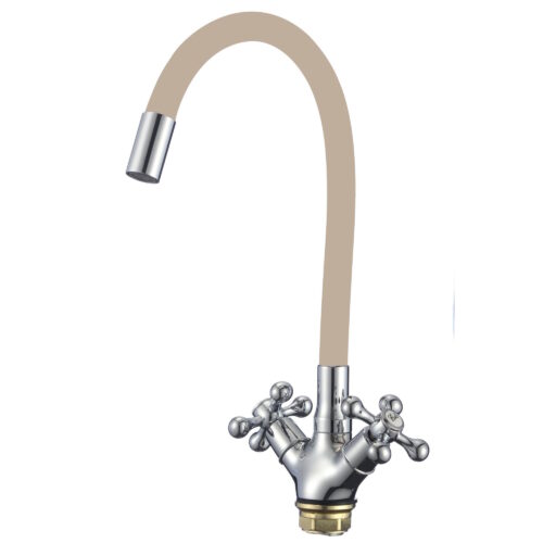 Смеситель для кухни с гибким изливом Fmark FM4319-12, хром