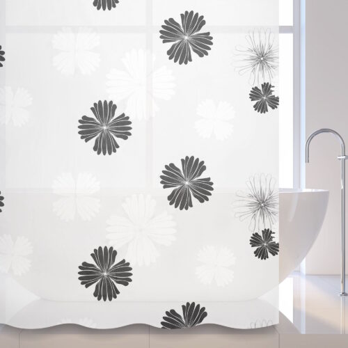 Штора для ванной комнаты Savol S-8PEVA01, цветы