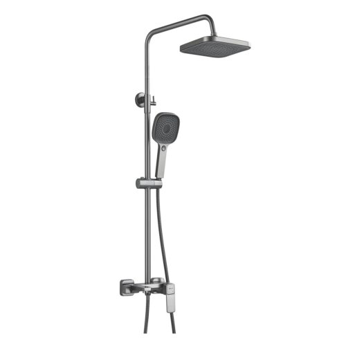 Душевая система Shevanik S9736T, оружейная сталь