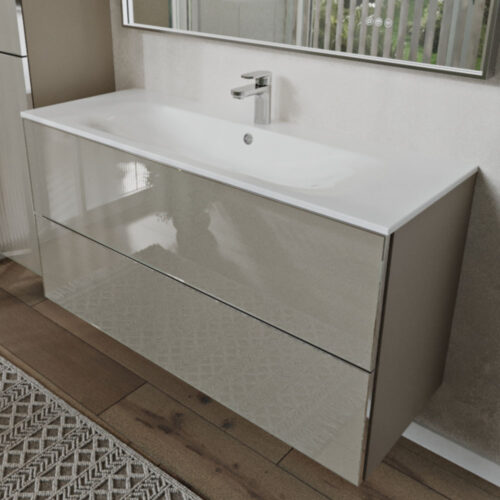 Тумба с раковиной подвесная (120см) Terminus Vega VEG101202200501OSL, капучино