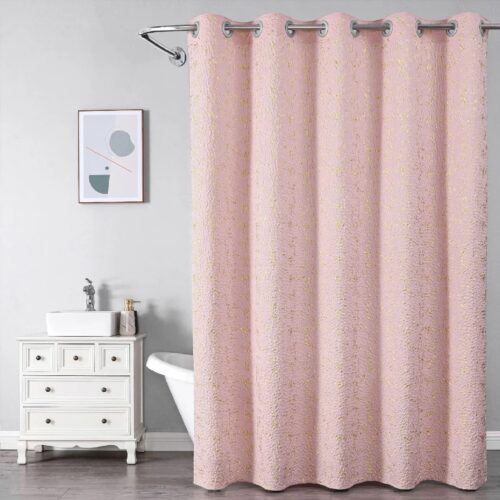 Штора для ванной комнаты Savol SK-FH1820F, розовый