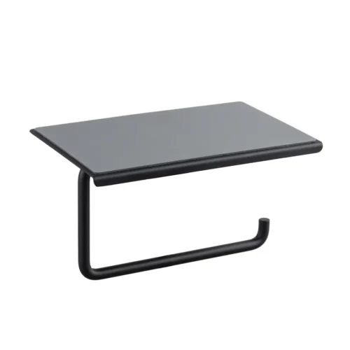 Держатель для туалетной бумаги с полочкой Shevanik SZ15H, черный