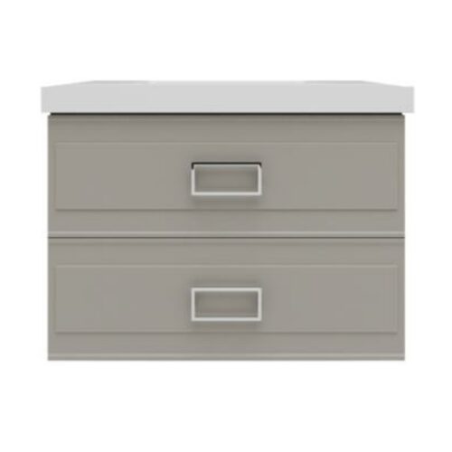 Тумба под раковину подвесная La Fenice Cubo TWIN FNC-01-CUB-C-100-2, бежевая