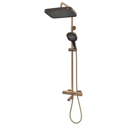 Душевая система с термостатом Hansberge H5085BR, бронза