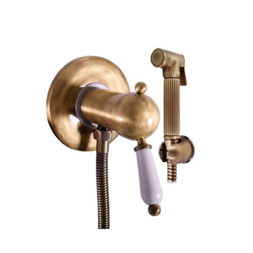 Гигиенический душ со смесителем Rav Slezak LABE L547SM, бронза