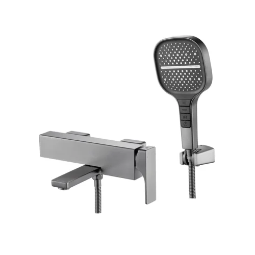 Смеситель для ванны Rose R1002T, оружейная сталь