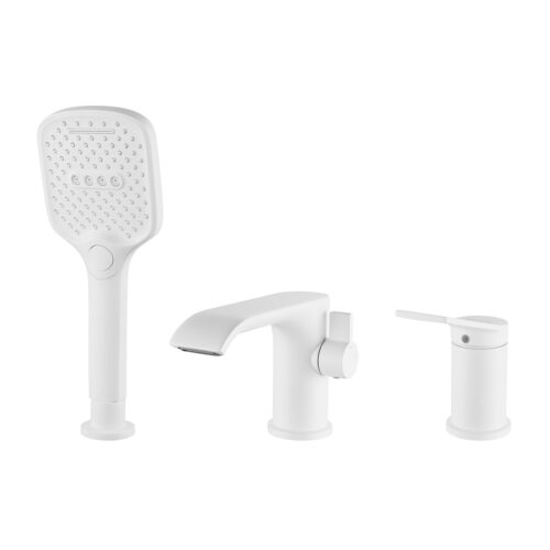 Смеситель на борт ванны Shevanik S4112C, белый